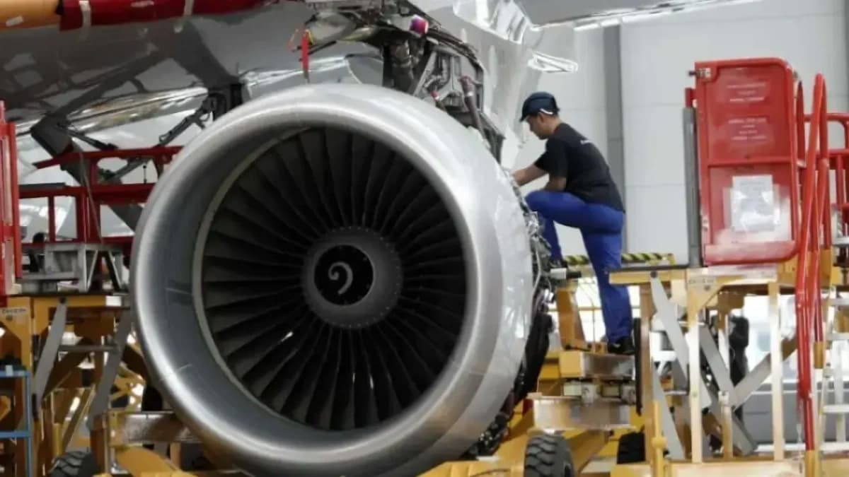 صورة تعبيرية لأحد محركات الطائرات الحديثة 