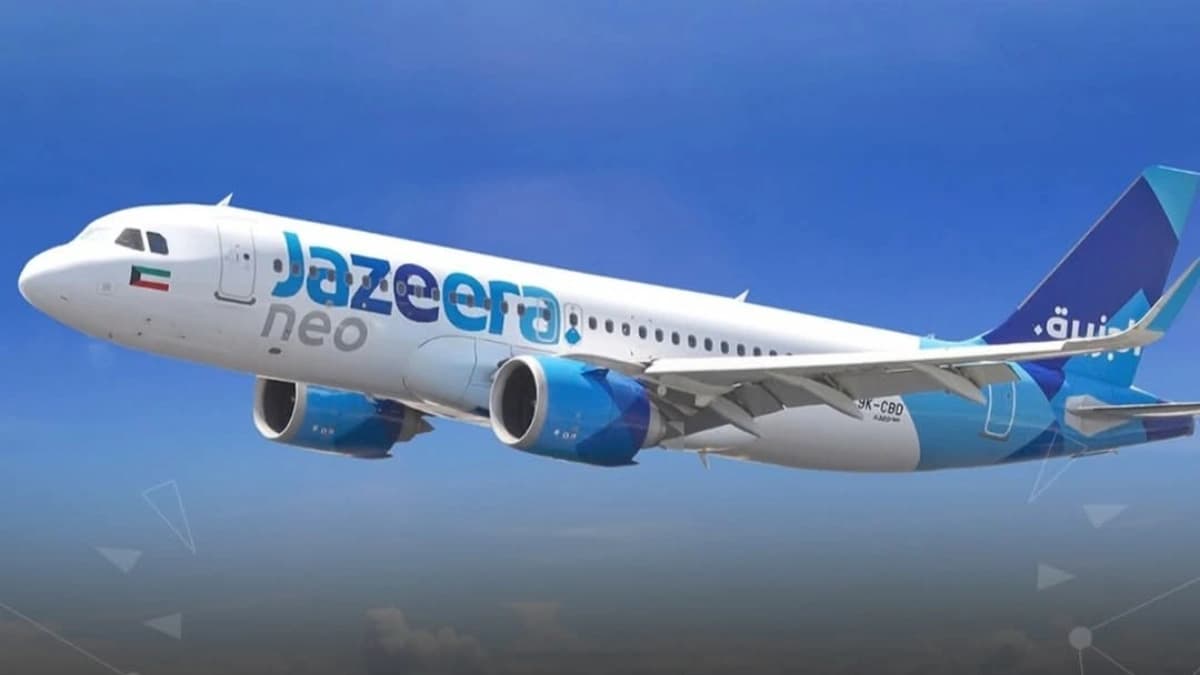 طائرة تابعة لشركة طيران الجزيرة الكويتية 