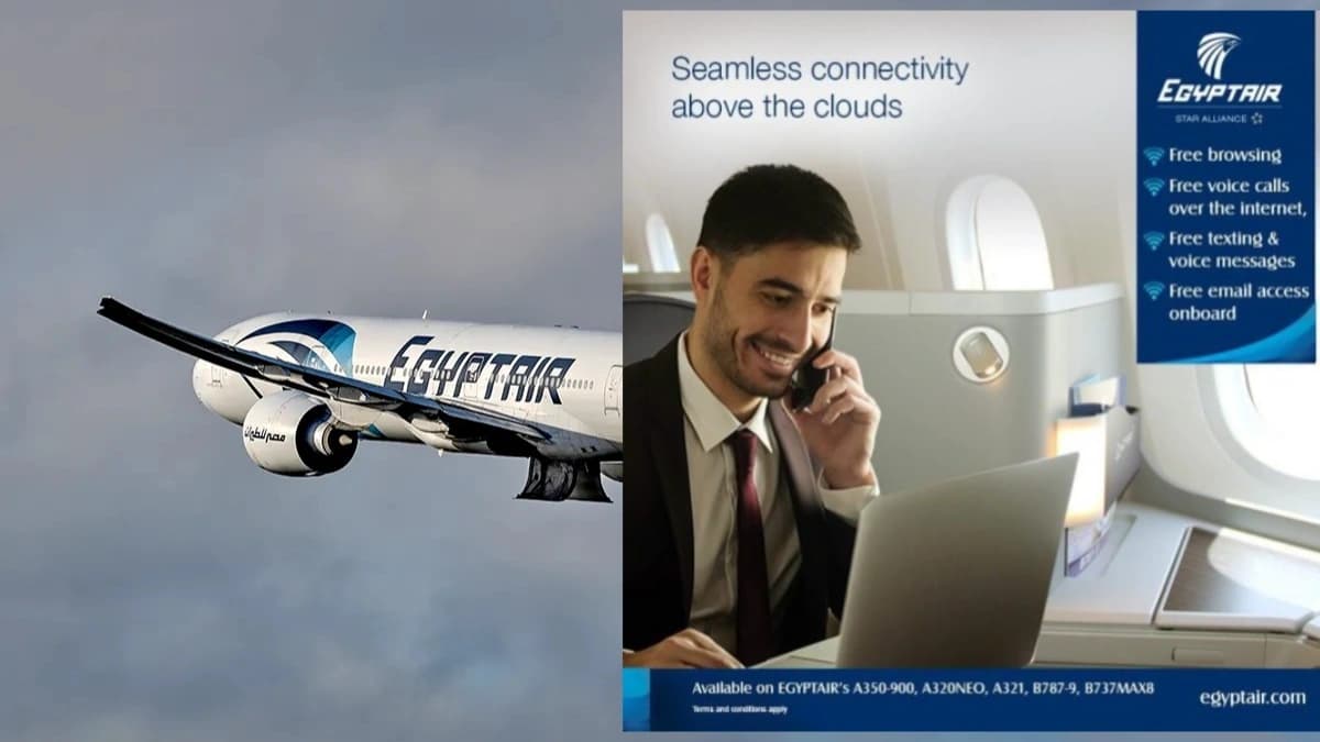 الإنترنت لم يعد في الأرض فقط.. مصر للطيران تطلق خدمات جديدة تبقي المسافرين على اتصال دائم طوال الرحلة
