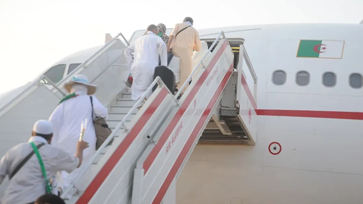 صورة أرشيفية لنقل الحجاج الجزائريين عبر الخطوط الجوية الجزائرية 