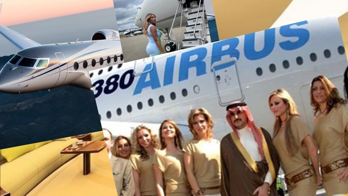 صورة تعبيرية - مقارنة بين طائرة الوليد بن طلال وطائرة سيرينا ويليامز 