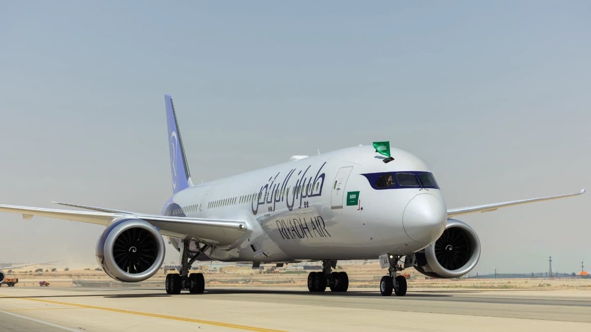 طائرة تابعة لشركة طيران الرياض 