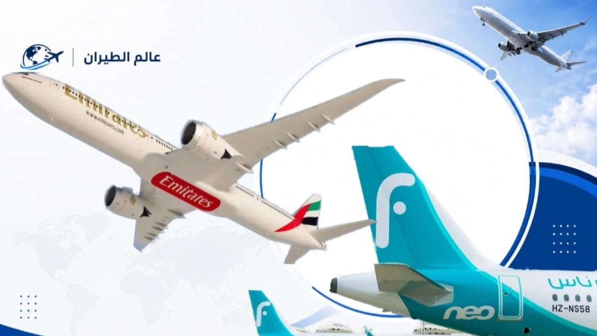 فلاي ناس رابعاً وطيران الإمارات أولًا.. أكبر شركات الطيران العربية في عدد المقاعد المجدولة لشهر أغسطس 2026