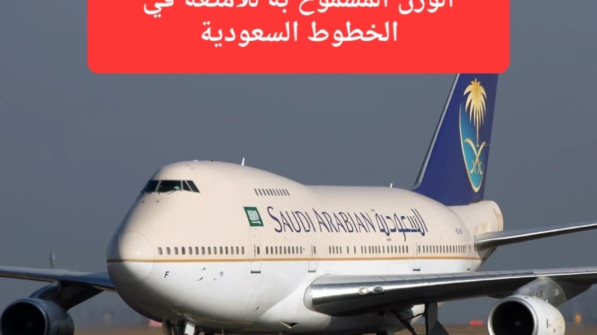 طائرة تابعة للخطوط السعودية