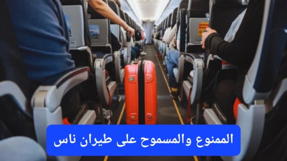 تطبق شركة طيران ناس شروط خاصة على الأمتعة المحمولة والمسجلة على متن طائراتها