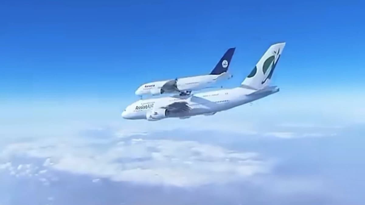 صورة تعبيرية توضح التنظيم الدقيق لحركة الطيران في الجو وكيف يتم منع تصادم الطائرات في الجو